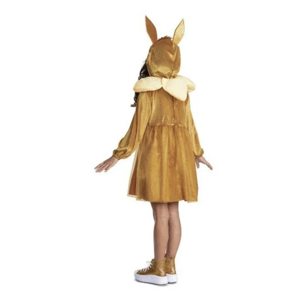Disguise Pokemon Eevee Child Hooded Dress and Collar Halloween Costume S(4-6x)